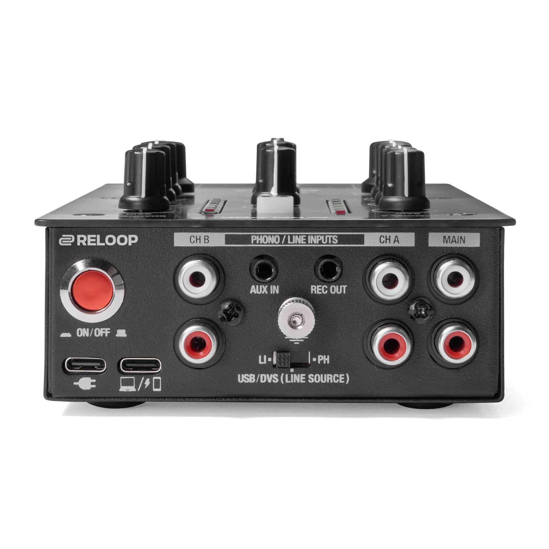 Reloop PTB-2 - Mixer DJ compatto e mobile 2+1 canali