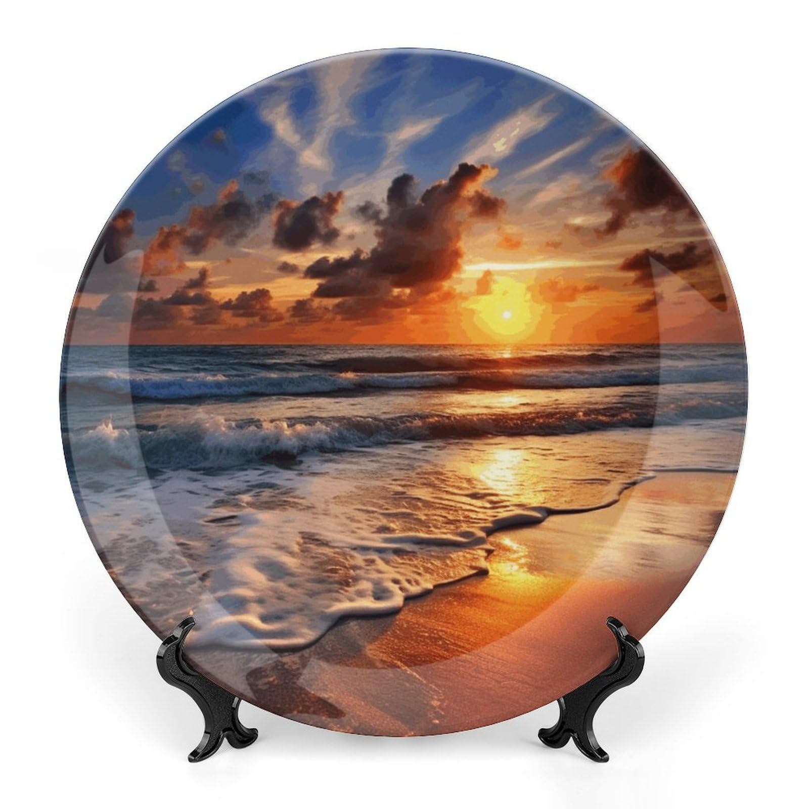 Assiette décorative en céramique pour vos vacances Ambiance estivale et poétique au salon