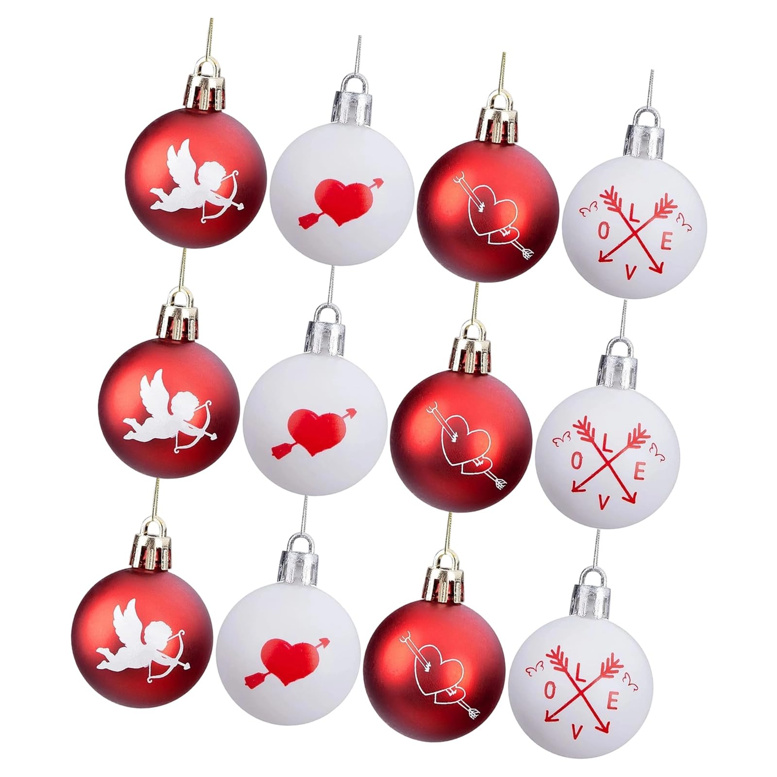 Lerpwige Heart Shape Christmas Tree Ornaments Food Safe Pendant for Festival Holiday Decorations and Valentine Gifts Holiday Ornament Ball