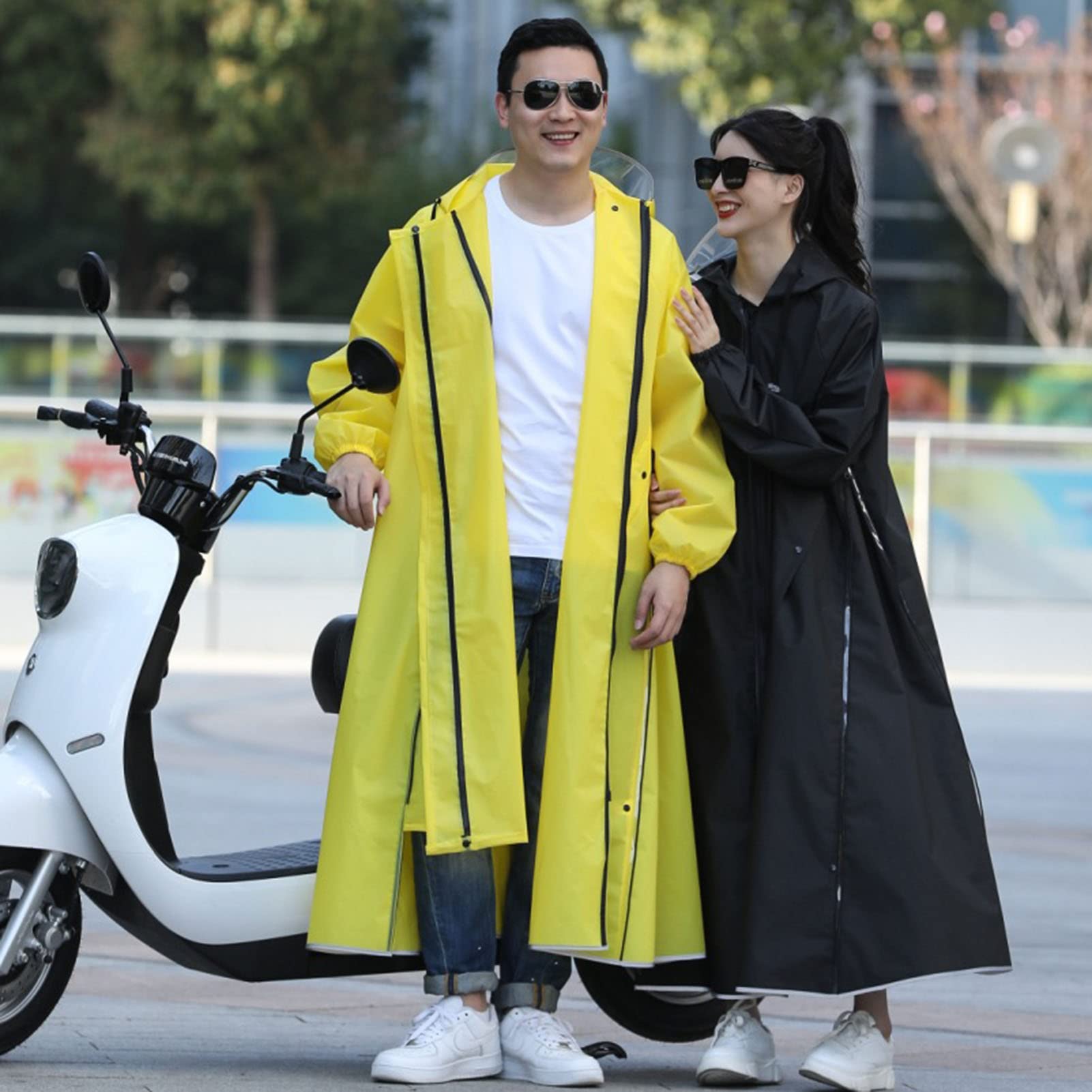 BHBXZZDB Mantella Antipioggia, Poncho Antipioggia Multifunzionale per attività all'aperto, Giacca Antipioggia con Cappuccio per Escursionismo in Bicicletta in Campeggio