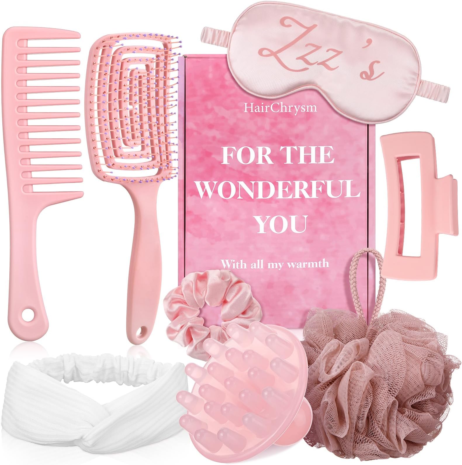 8 in 1 Pack Self Care Beauty Gift Set for Women, Hair Care Spa Gifts for Moms Sisters & Girls