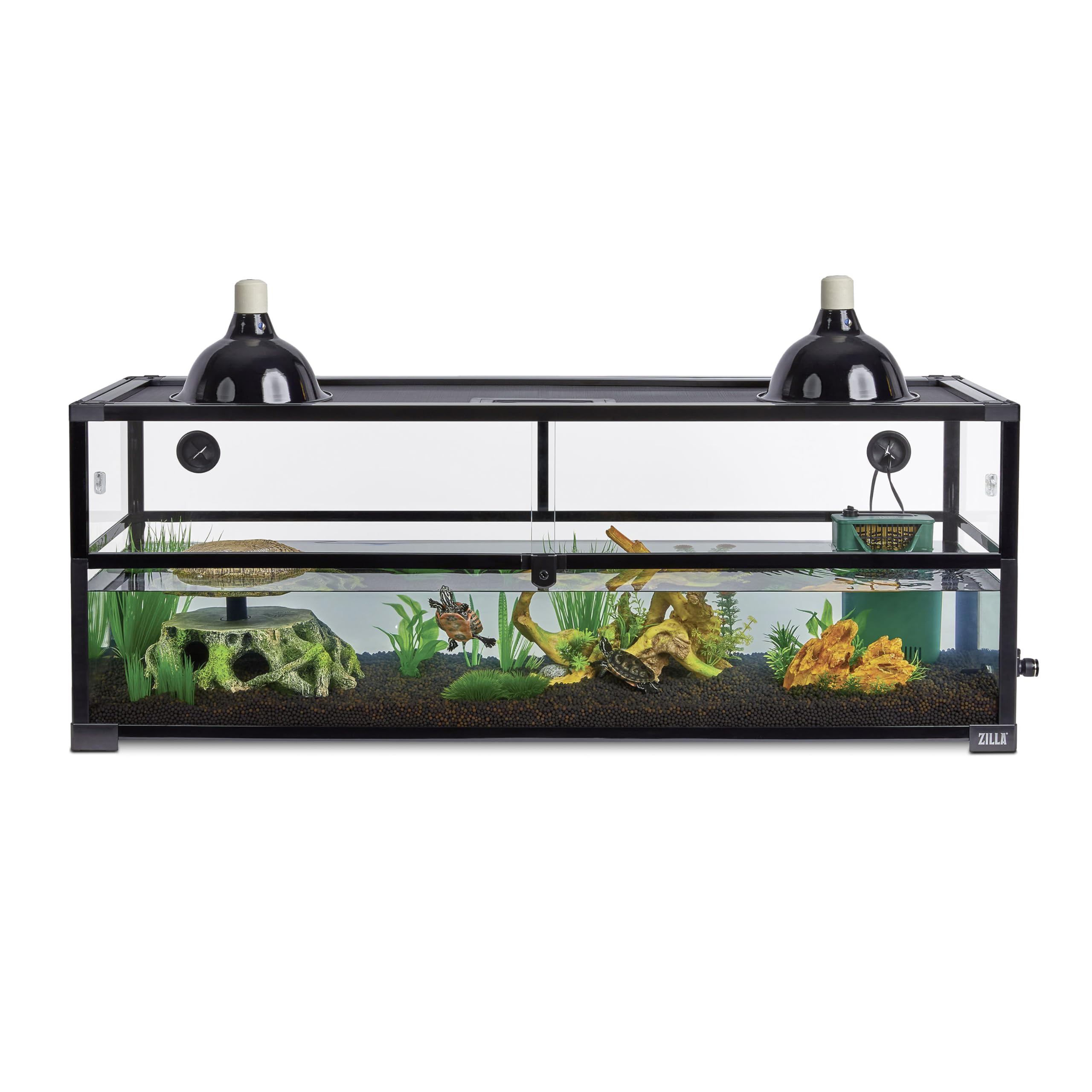 Zilla QuickBuild Aquatic Turtle 60 Gallon Size Glass Terrarium