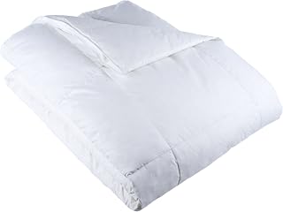 Lavish Home White Twin, Ultra-Soft Goose Down Alternative, Hypo-Allergenic, Quilted Box Stitched, All Season Bed Comforter