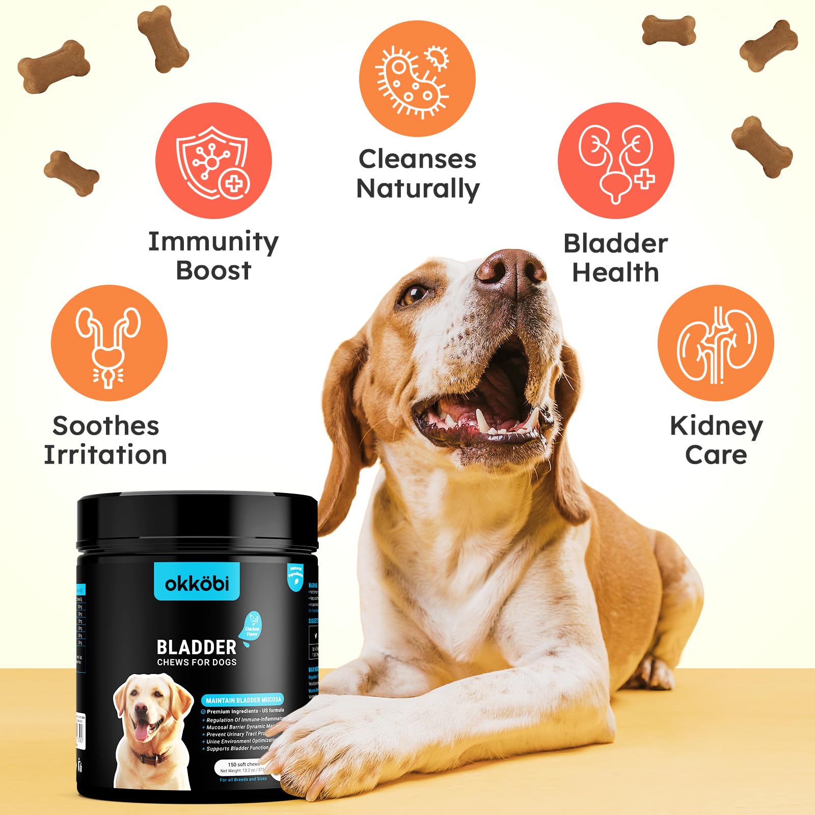 Bladder Chews for Dogs, Urinary Tract Support, Cranberry and D-Mannose — Amazon image 3