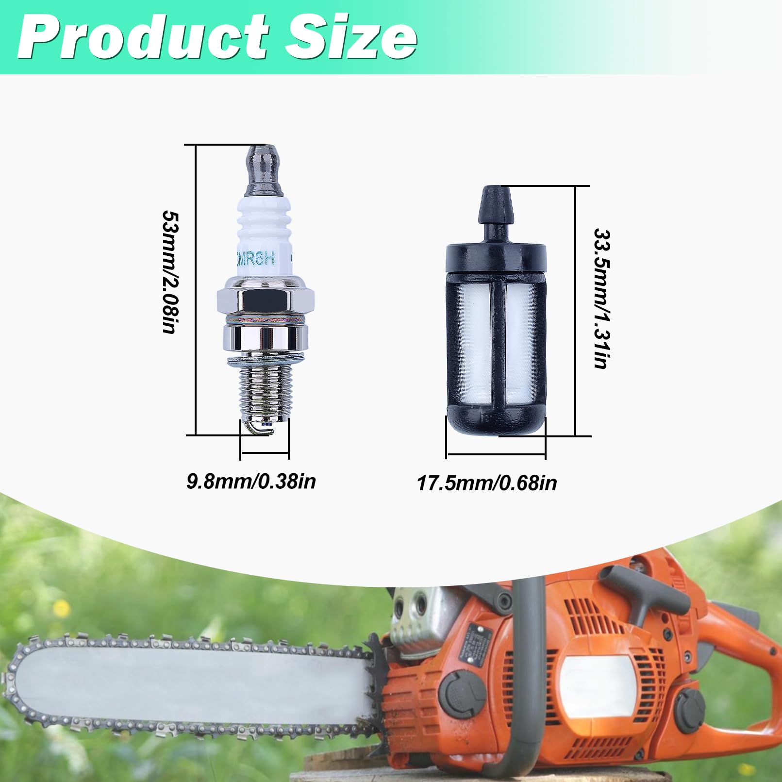 Carburateur pour STIHL BG86 BG86 C BG56 SH86 Souffleur, ADEFOL Carburateur avec Joint + Filtre Essence + Tuyau Essence + Bougie Allumage Pièces de Rechange Carburetor Accessoire