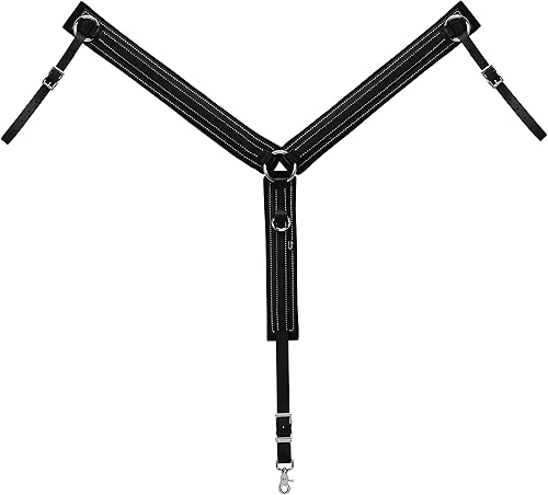 Weaver Leather Brahma Webb Collar de pecho Negro, Caballo