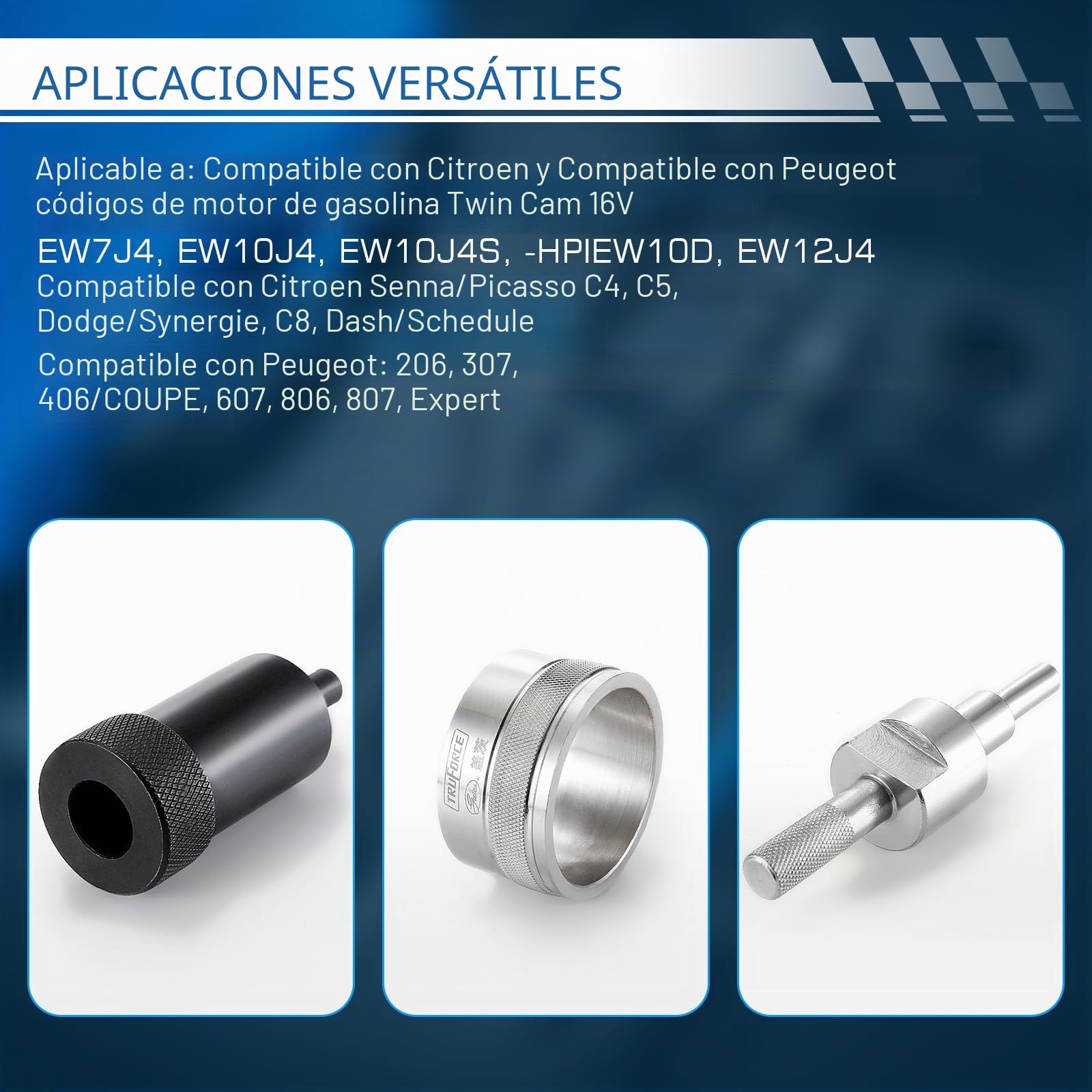 Kit de Herramientas de Sincronización de Alineación del árbol de Levas | Compatible con Peugeot, con C-itroen, PSA Diesel und Benzin Dual TDI HDI PSA 4086, Herramienta de Ajuste del Motor