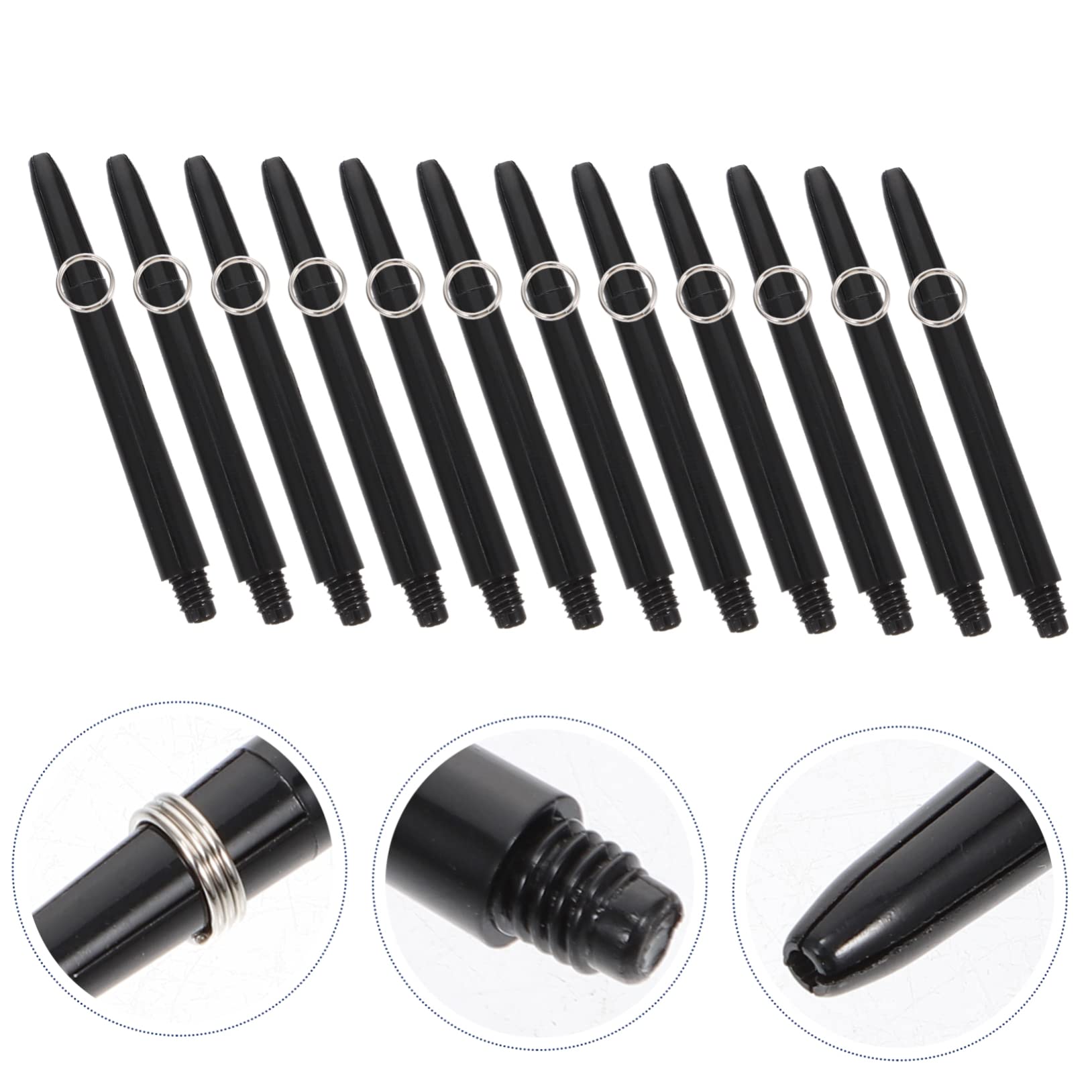Gogogmee 50 Sets Nylon Shafts Stems Professional Game Shafts Rods Non-Slip Knurled Surface