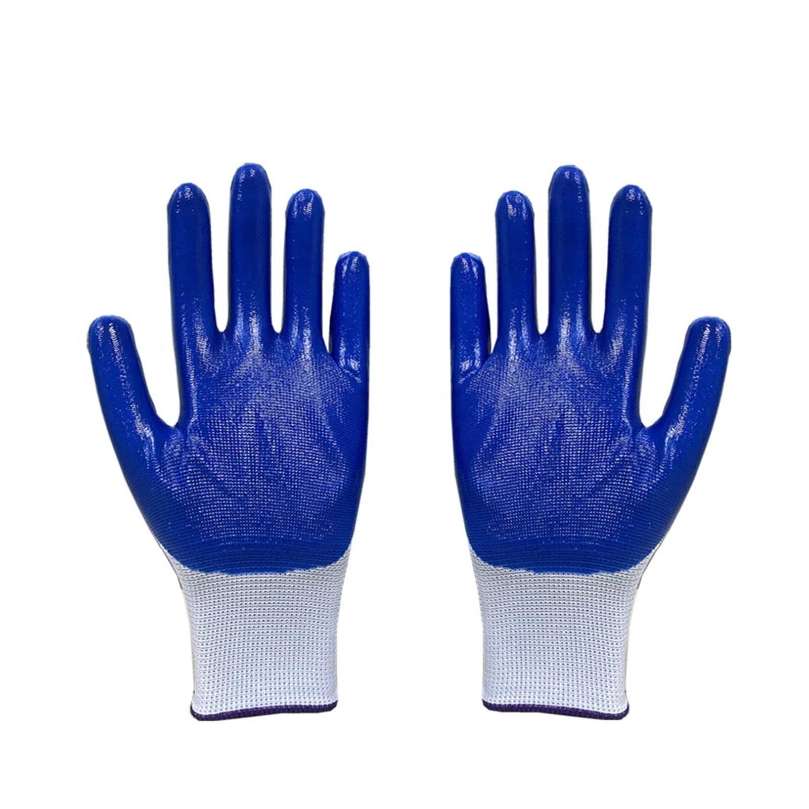 10 par Nylonowe rękawice robocze powlekane PU 10 par Niebieskie rękawice ochronne z poliuretanowym uchwytem Warsztat przemysłowy(20 pcs)