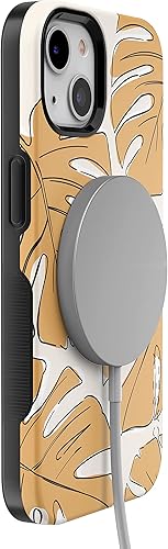 Vista 64 de Casely Funda para iPhone 13 Compatible con MagSafe Color Splash de medianoche Funda retro abstracta Color de medianoche Splash Abstracto