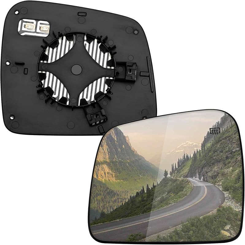 Vidro do espelho retrovisor esquerdo LOIYLLEN com aquecimento para Jeep Grand Cherokee e Dodge Durango – 1 unidade