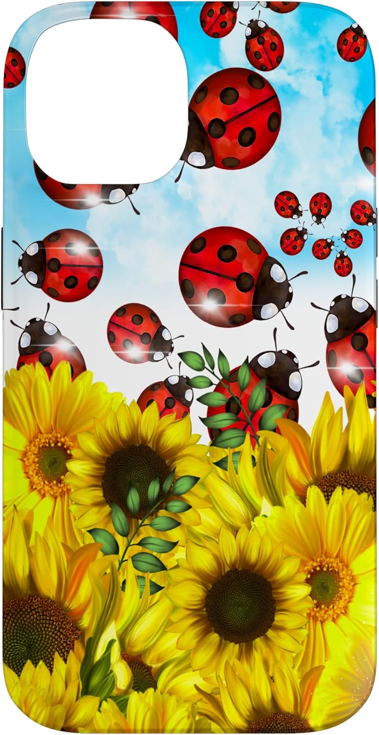 Ladybugs and Sunflowers Phone Cover Case for iPhone 13