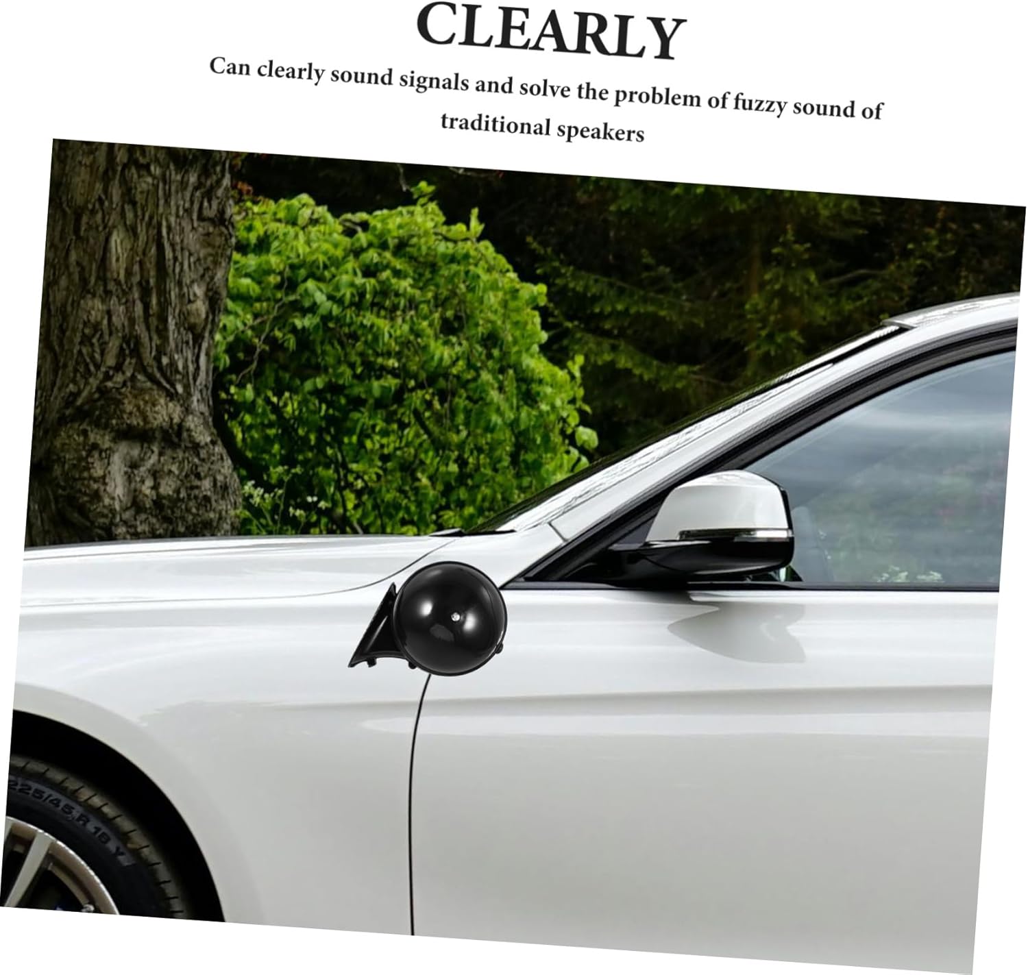 Amosfun High-pitched Single Tone Snail Horn for Cars Motorcycles Loud Clear Sound for Roads Easy to Install Construction for Atvs Scooters