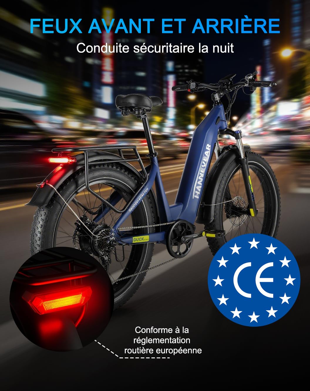 HANEVEAR Vélo Électrique Homme | Batterie 21Ah 48V Amovible | Moteur 250W 85N.m | 26"*4.0" Fat Tire VTT Électrique Adulte, Freins Hydrauliques, Fat Bike Électrique Tout-Terrain pour Adultes