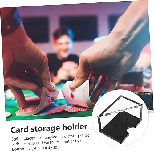 Miniatura 7 de DOITOOL Box Poker Rack Waste Box Toy Containers Cajas Para Guardar Juguetes Clear Organizer Box Clear Storage Box Clear Storage Boxes Cards Storage