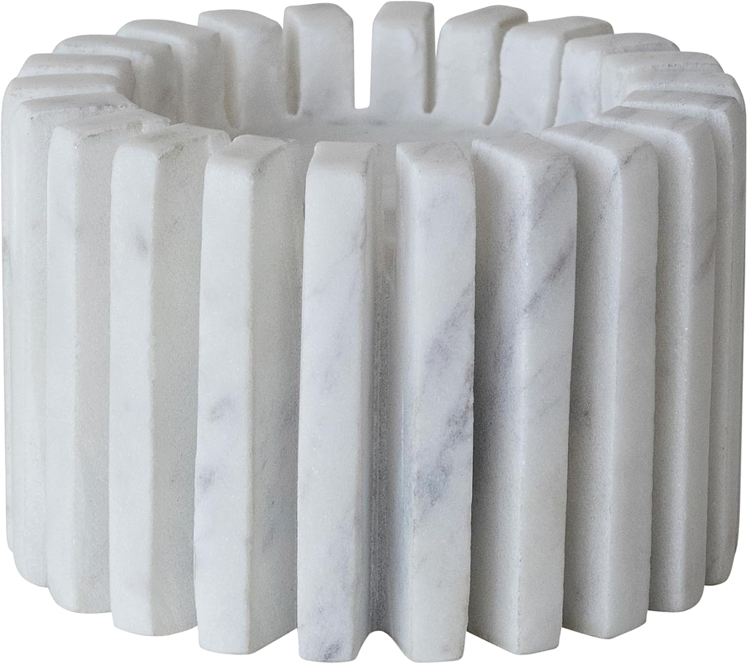 Bloomingville Marble Candleholder, White