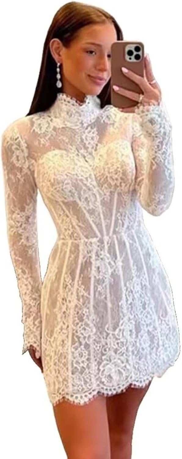 Short Wedding Dresses for Bride White 2025 Satin Bridal Shower Dress Wedding Reception Gown