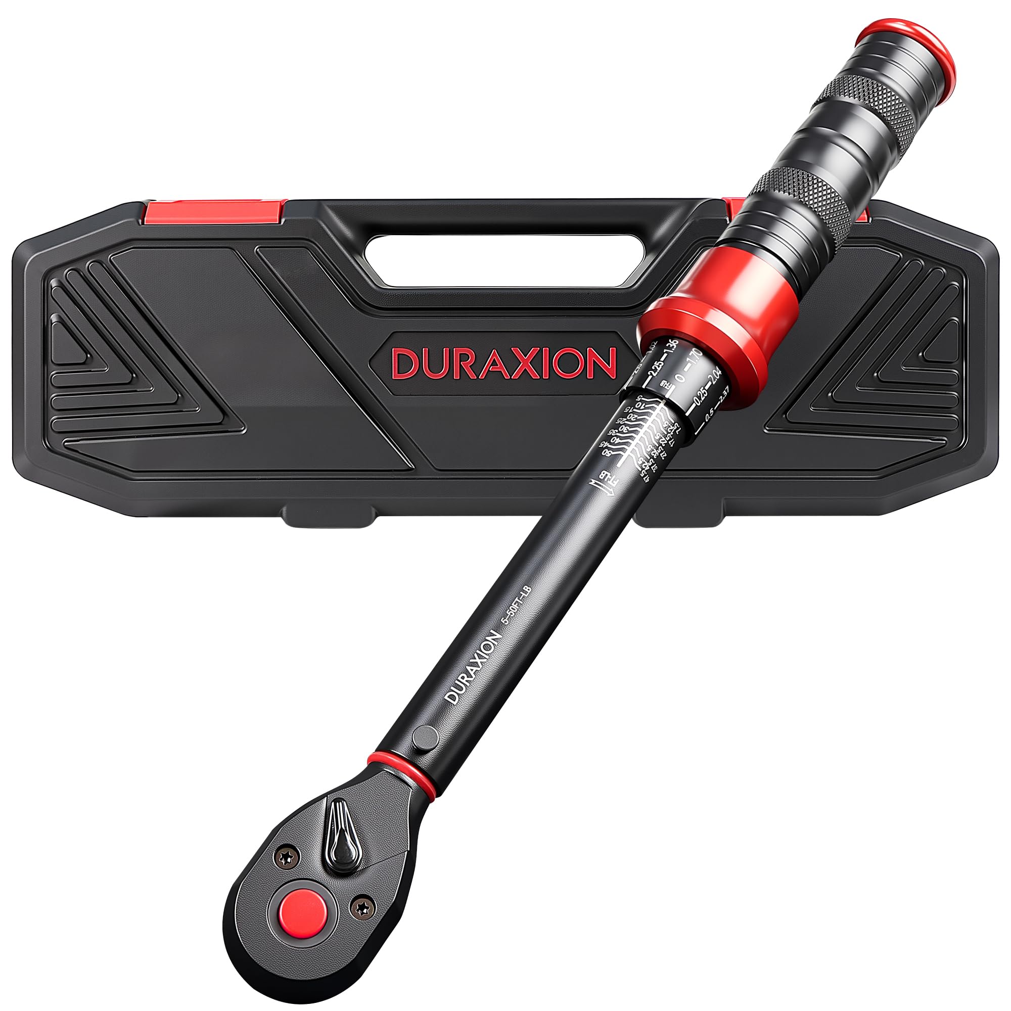 DURAXION 3/8-Inch Drive Torque Wrench 5-50ft.lb/6.8-67Nm, ±3