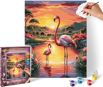 Schipper Flamingos Paint by Number Kit