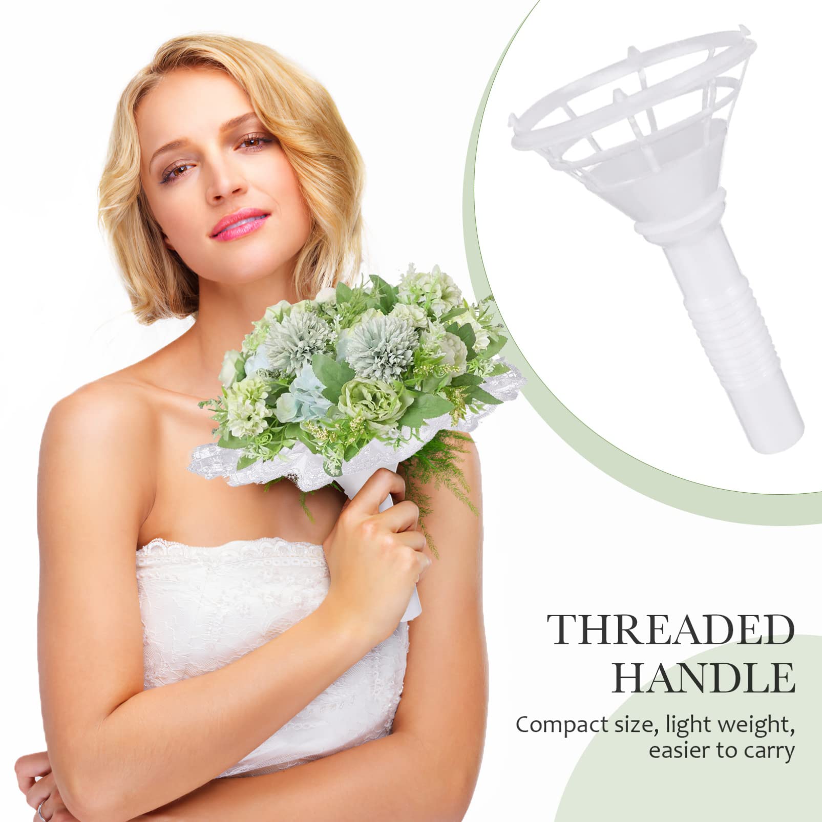 Supporto Spiralato Per Steli Di Fiori - Porta Bouquet Trasparente Per Vasi E Composizioni Floreali - Foto 6