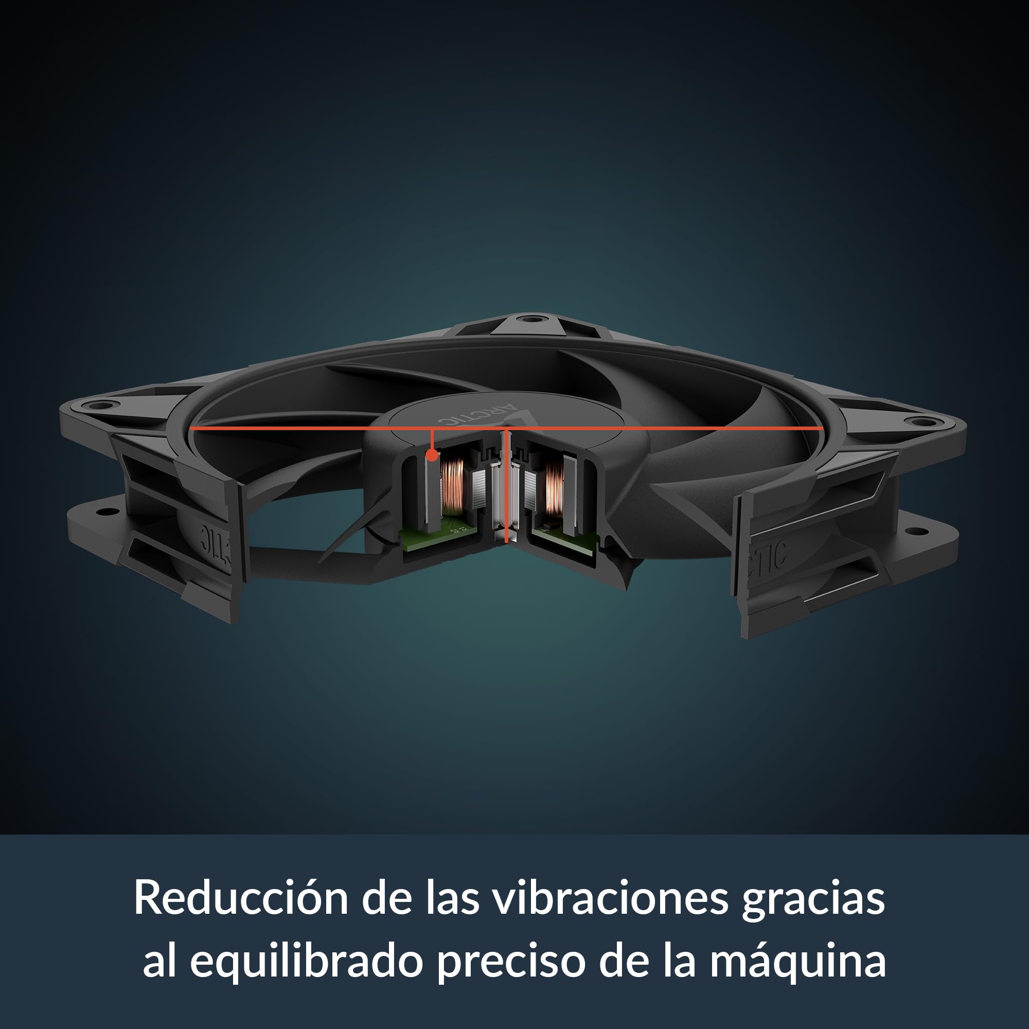 ARCTIC P12 Pro PST (5 Piezas) - Potente Ventilador de Caja PC Premium, Case Fan PWM de 120 mm con Divisor de Cable en Y, 600–3000 rpm, 0 rpm <5% PWM, Rodamiento fluidodinámico, 4 Pines - Negro