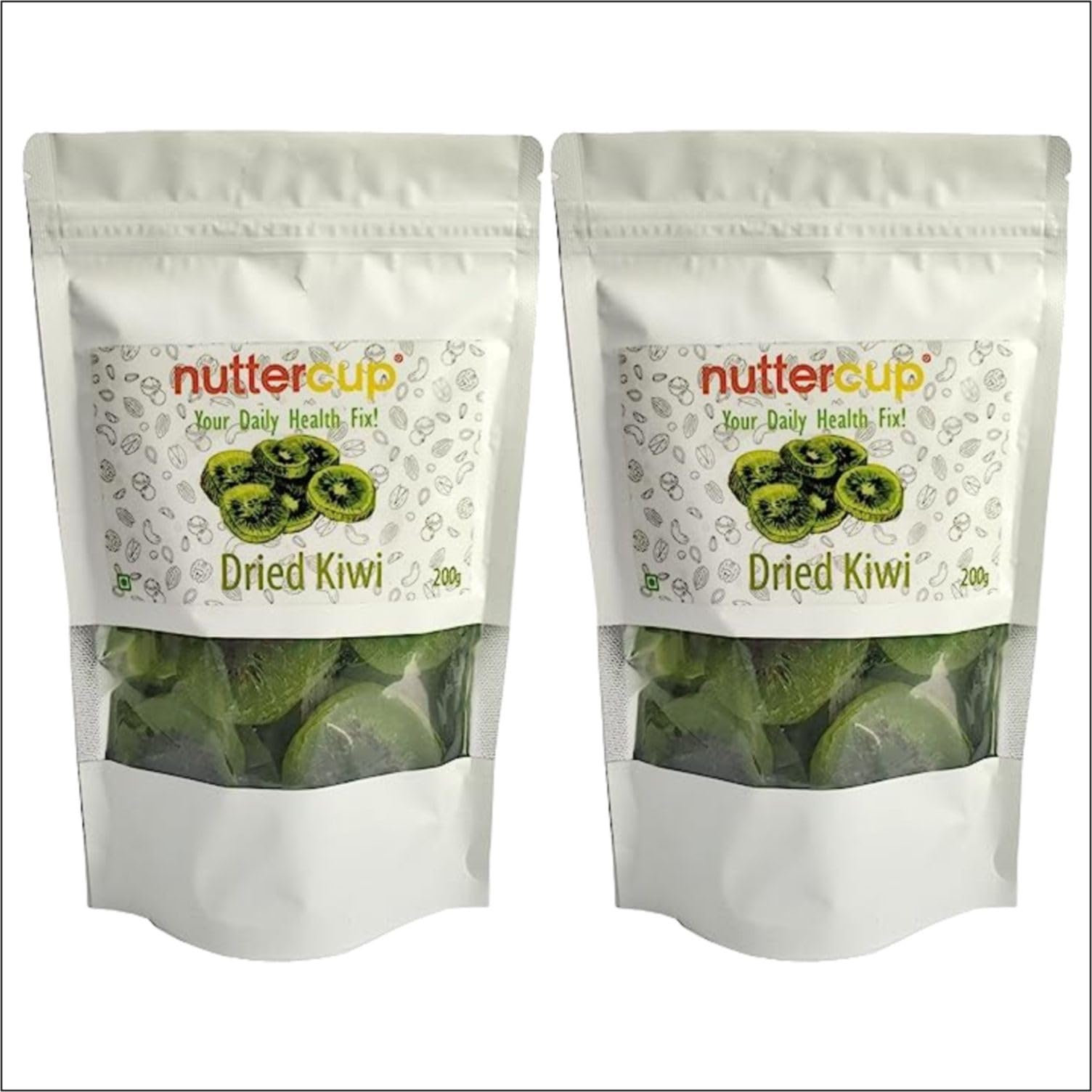 nuttercup Dried Kiwi Fruit | Naturally Sweet & Tart | Healthy Snack Rich in Vitamins & Antioxidants | 200gms