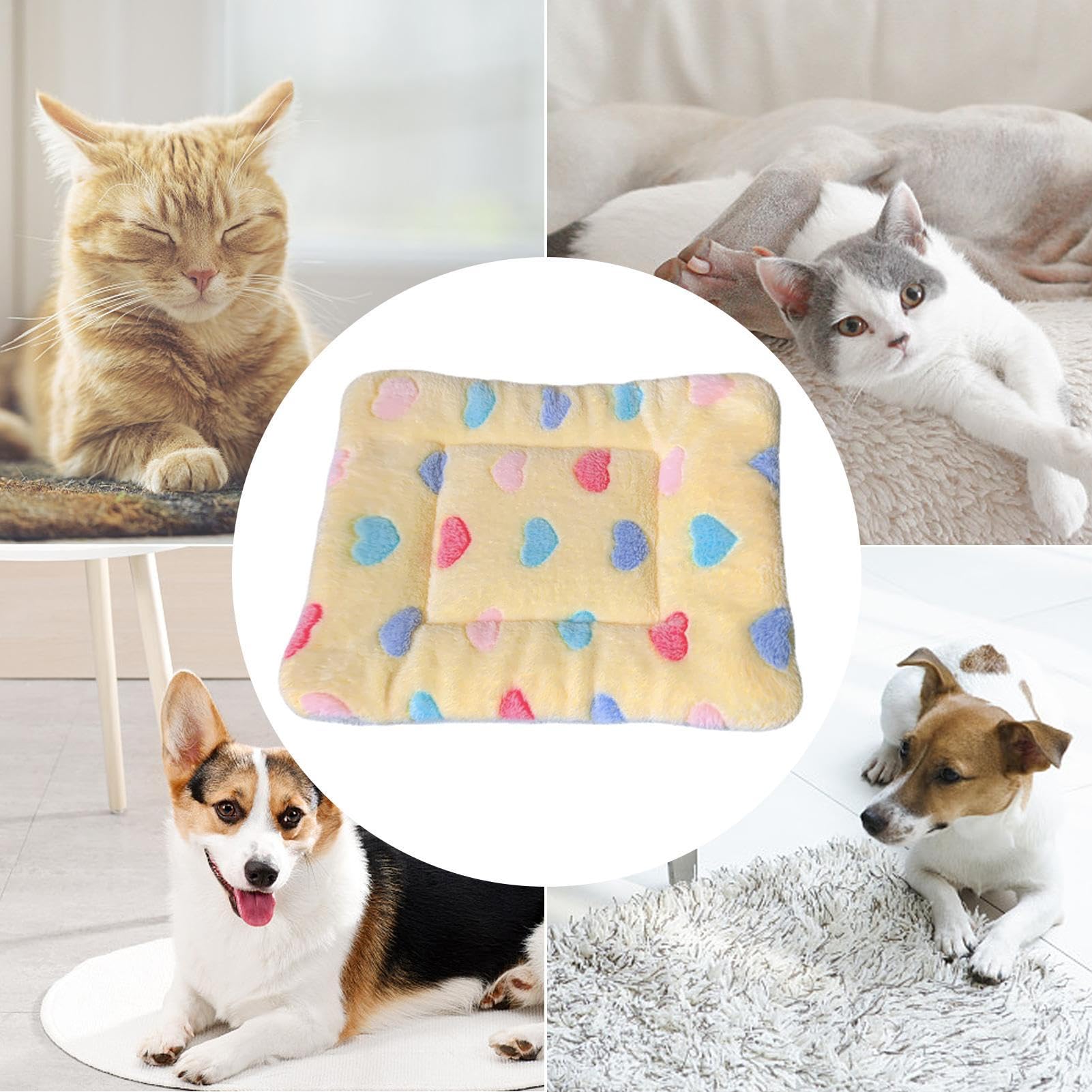Manta calmante para mascotas, cálida, manta para gatos lavable a máquina, cojín para perros para perros, cachorros, gatos, mantas para cachorros y gatos de interior para gatos y perros, cama para