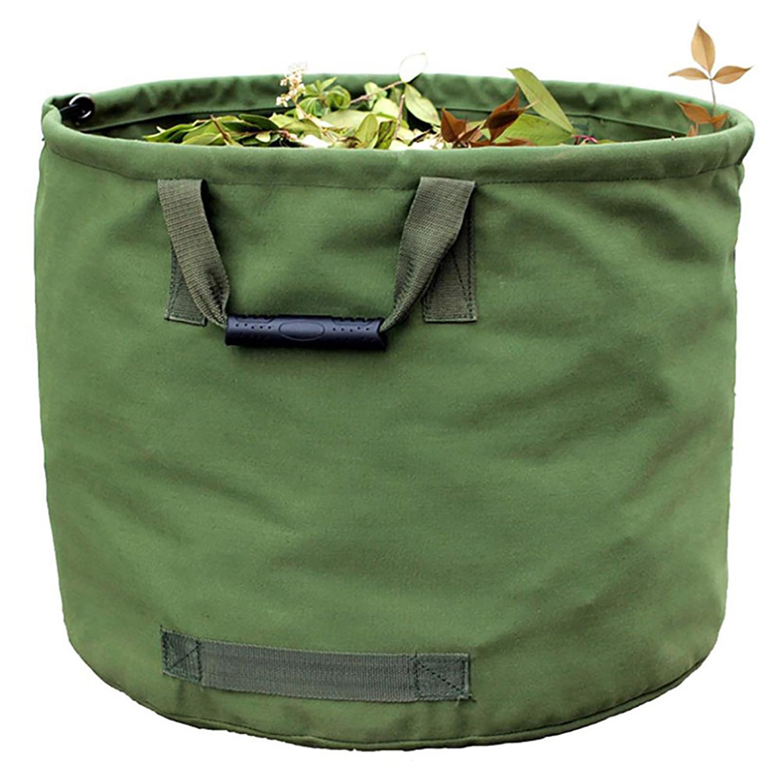 Sac à déchets de jardin 125 L en toile robuste robuste – Sac de jardin pliable polyvalent – Sac de jardin pliable et polyvalent en couleur noire