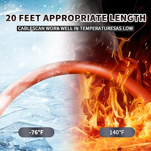 Miniatura 6 de Cables de puente resistentes, cables de refuerzo de 4GA de 20 pies, cables de refuerzo de alta resistencia, baterías muertas o débiles para