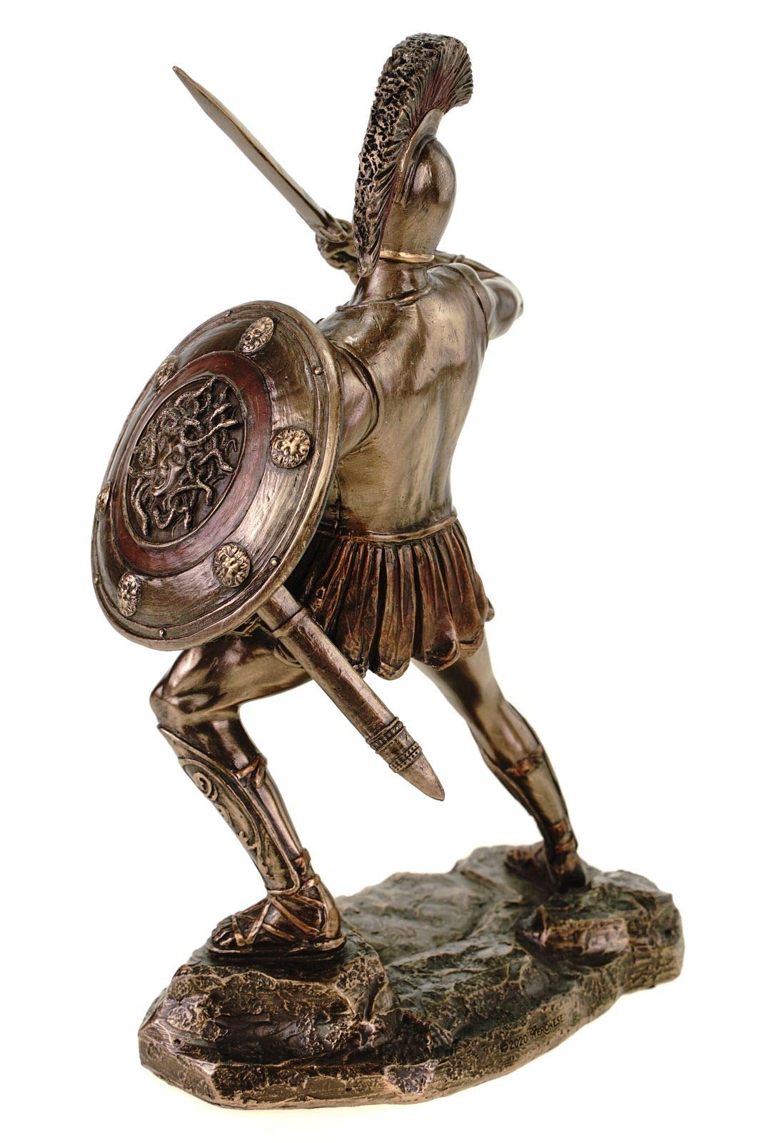 Veronese figurka hektora 24 cm brązowana ręcznie malowana Troja Grecja Achilles