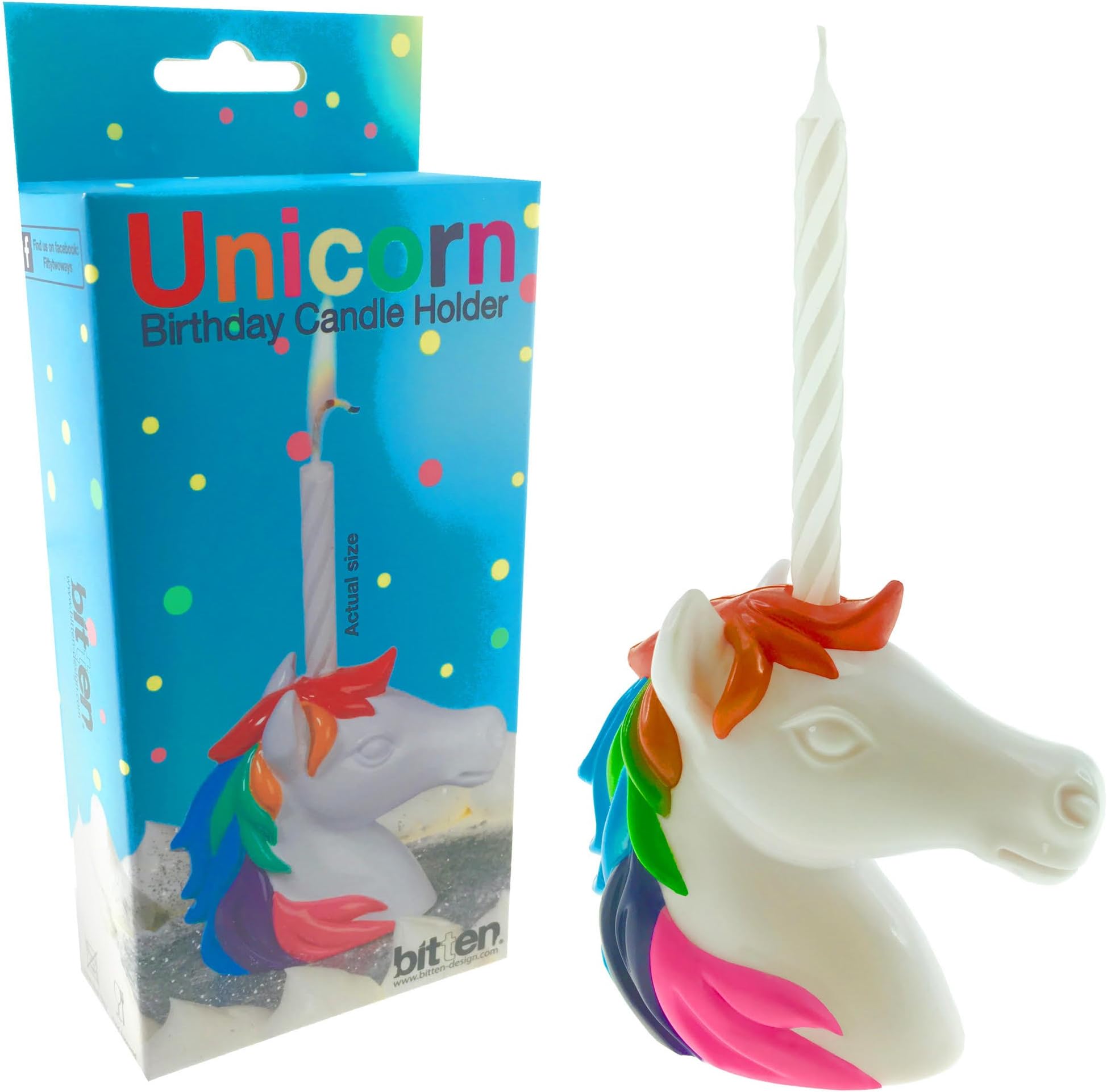 Unicorn Birthday Candle Holder : Cake Decoration, Party Supplies