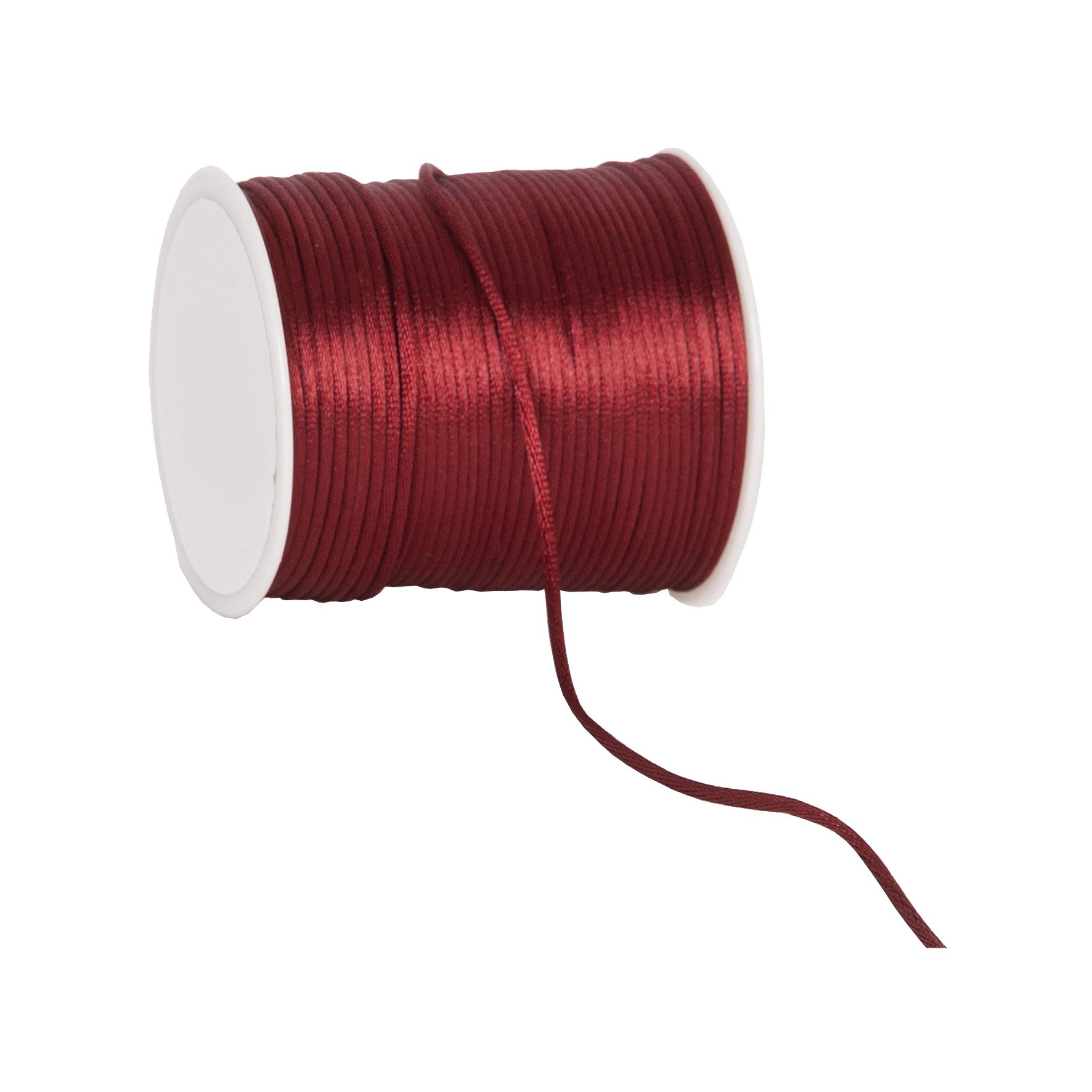 Ribbon Writer Brugundy Burgundy Silk Rattail Cord 2Mm X 100 Metre Roll