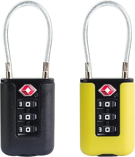 Cerraduras de maleta aprobadas por la TSA, candado de combinación de 3 dígitos, cerraduras TSA para equipaje, candado combinado con código, para