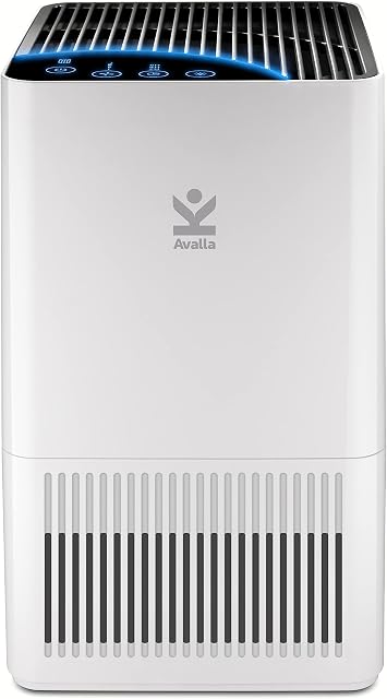 Avalla R-90 Air Purifier for Home, Long Life True HEPA Active Carbon Filter  34m² Large Room Coverage