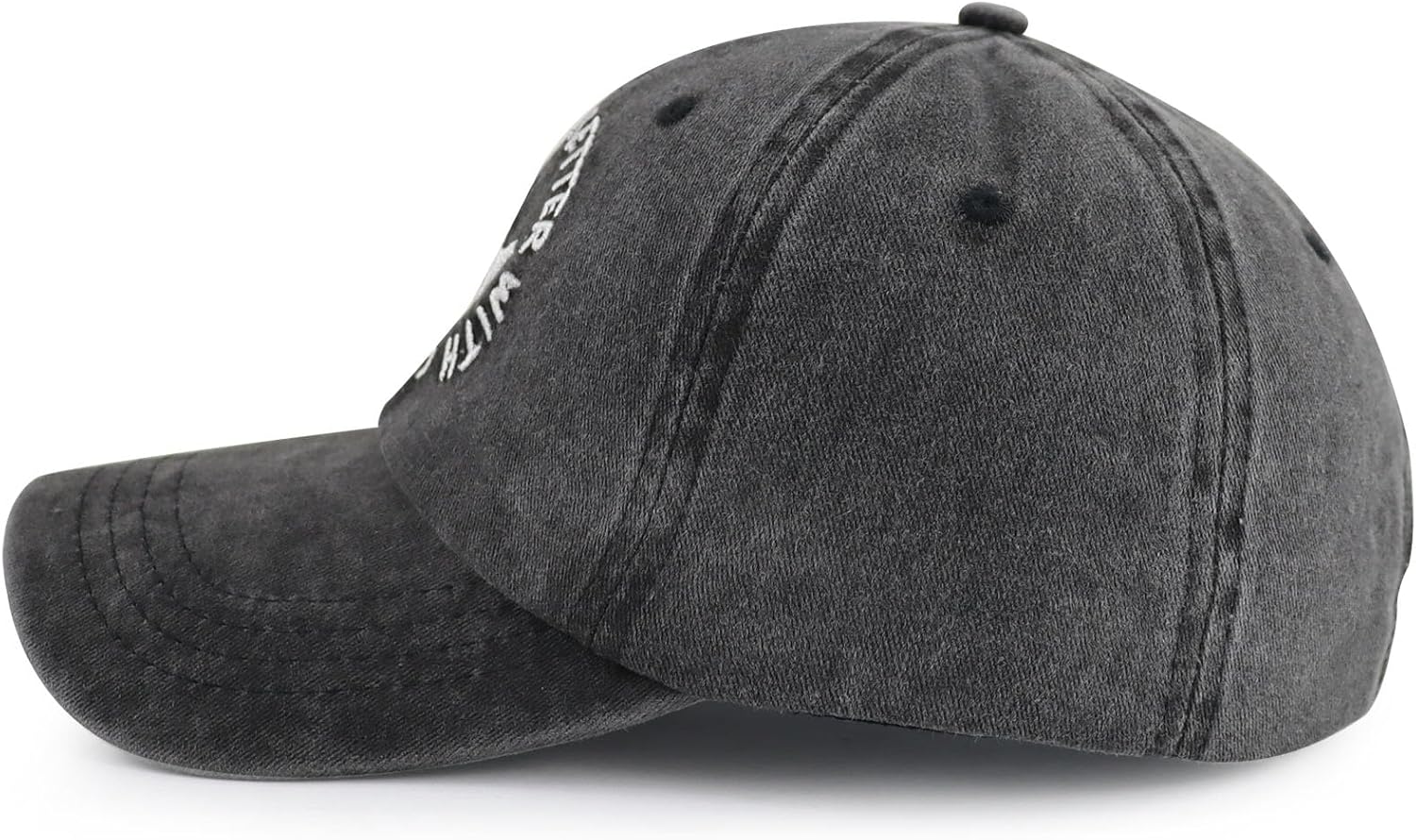 Tbstlumd Funny Life is Better with Chickens Hat for Women Men, Adjustable Cotton Embroidered Farm Baseball Cap - Image 3