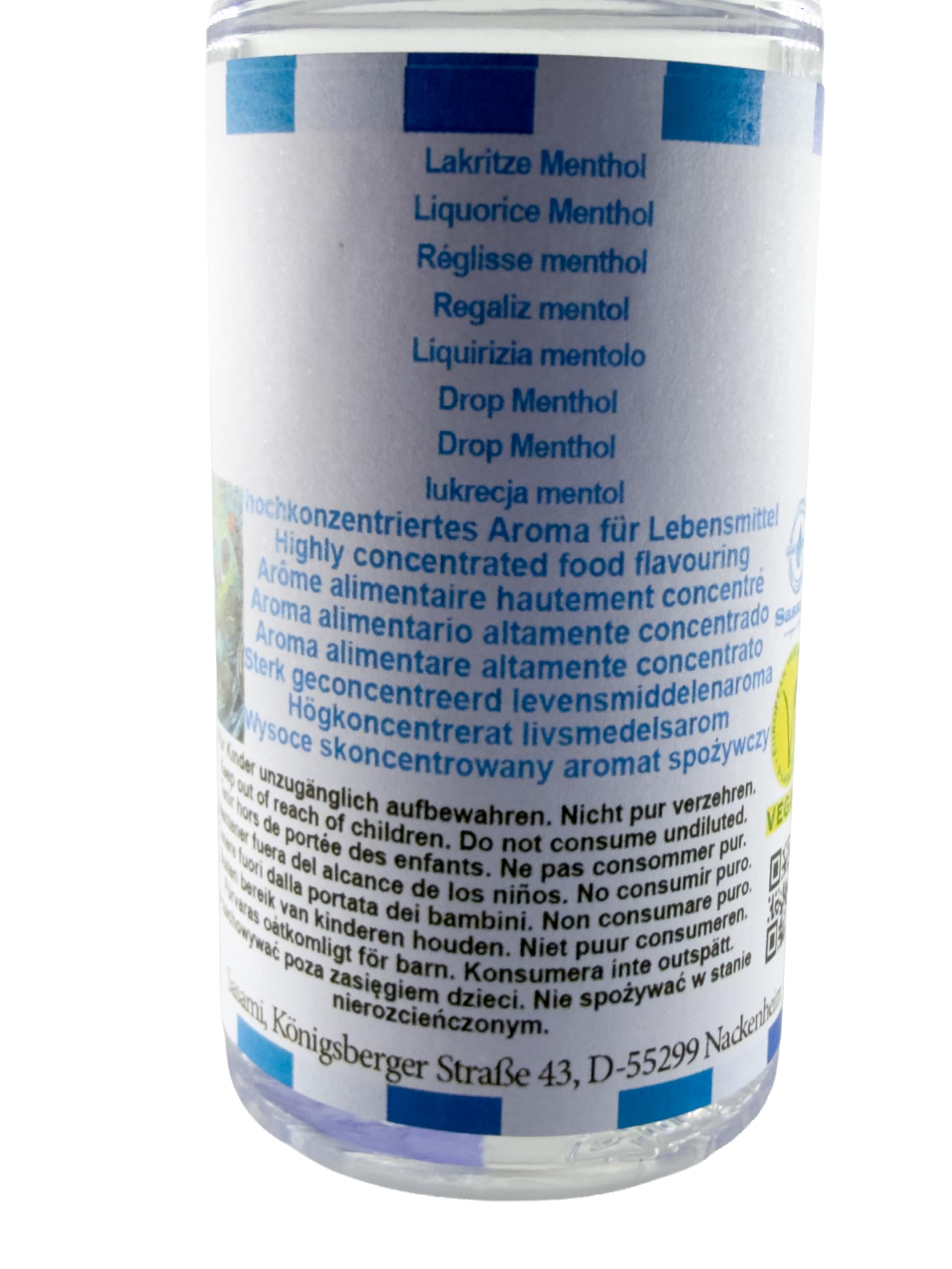 Lakritze Menthol Aroma Konzentrat - Vegan - Sasami - 100ml