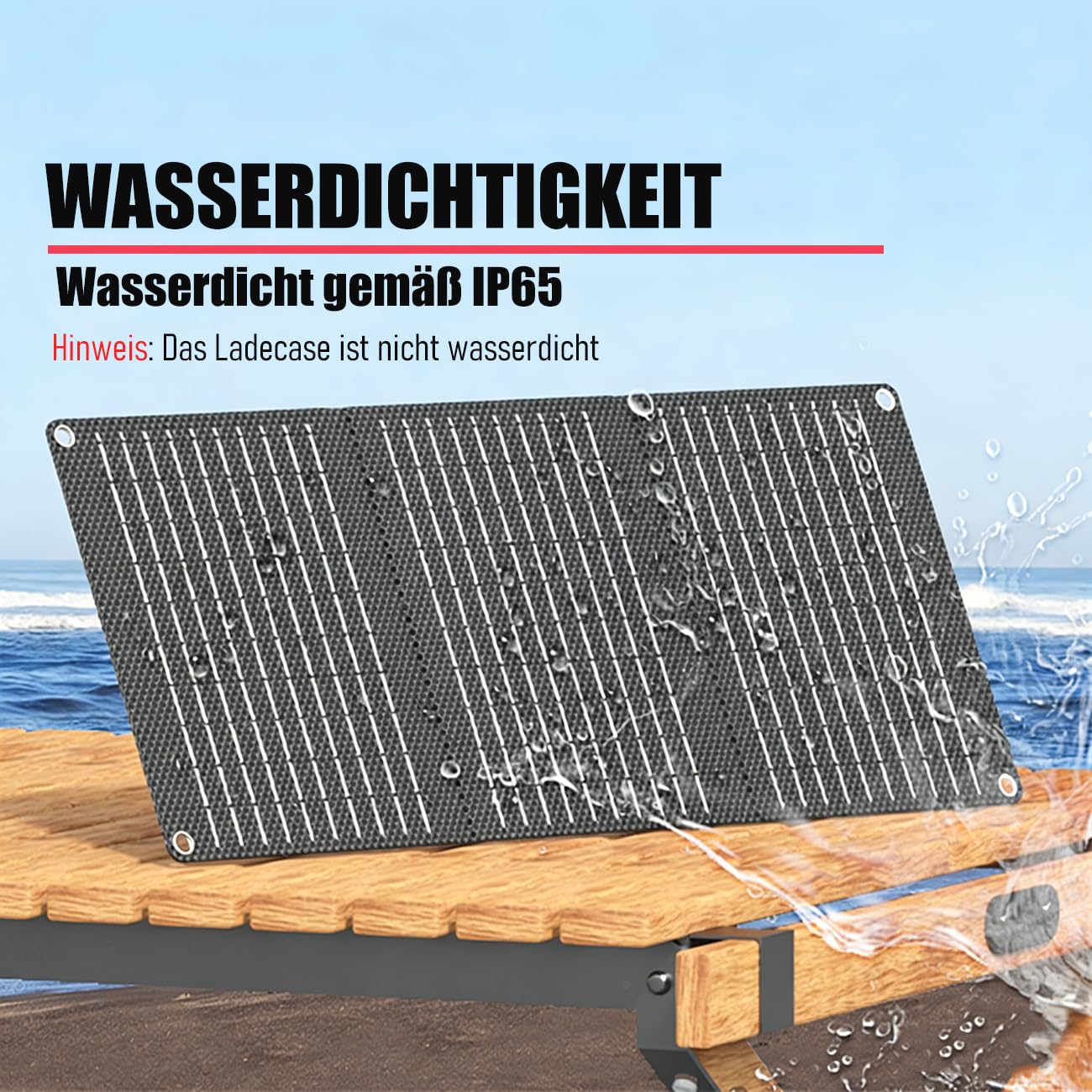 30W Tragbares faltbares Solarpanel, 23% hoher Wirkungsgrad, USB/DC/Type-C Ausgang & Schnellladung, Solarladegerät für Camping, Wandern, Outdoor & Notfälle