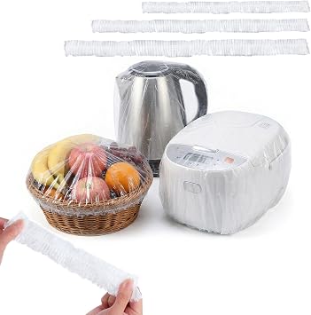 30 PCS Kitchen Appliance Dust Covers, Disposable Thickened Plastic Cover Clear Elastic Dust Cover for Air Fryer Slow Cooker Coffee Maker Toaster Oven Cooker Accessories (3 Sizes)