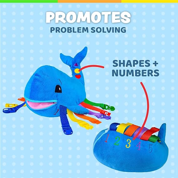 Buckle Toys - Blu Whale and Blizzard Penguin Ocean Buddies Bundle