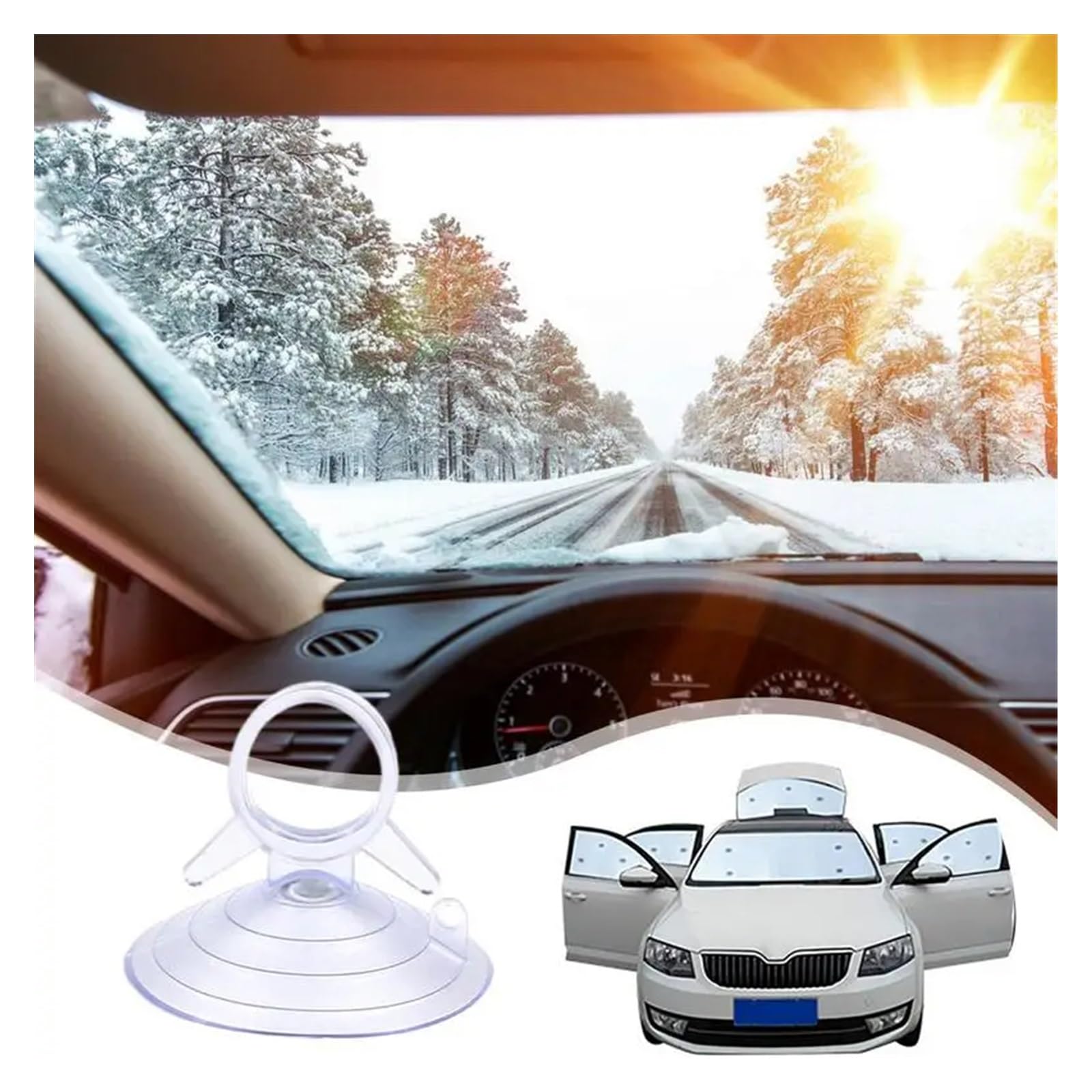 Auto Glas Voorruit Zonnescherm Zwart Kleine Zuignap Transparant PVC Sucker Automotive Glas Zuignap, Pack van 20