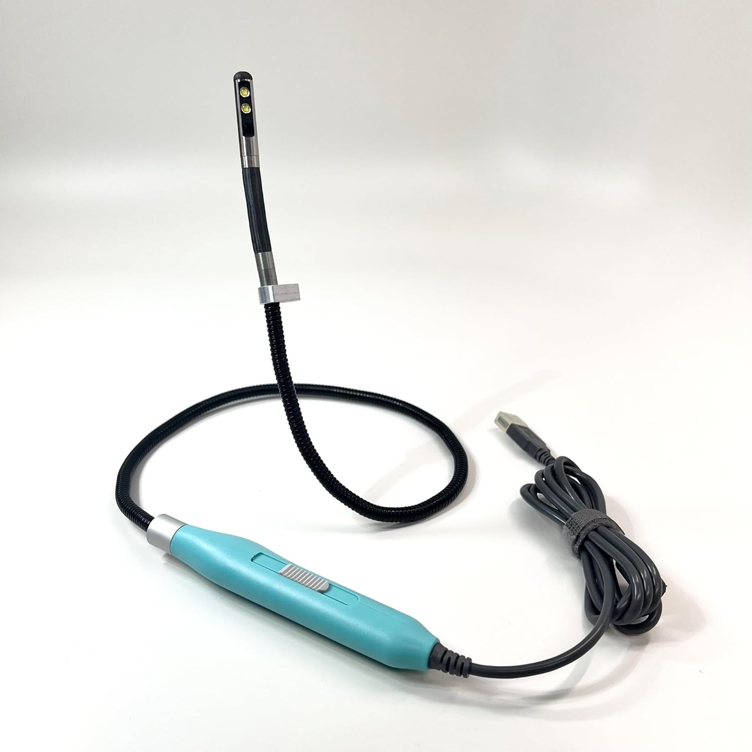 Vividia VA-968Q Two-Way Articulating Strong Illumination Borescope, 9mm/0.35" Diameter, 68cm/27in IP67 Waterproof Semi-Rigid Probe
