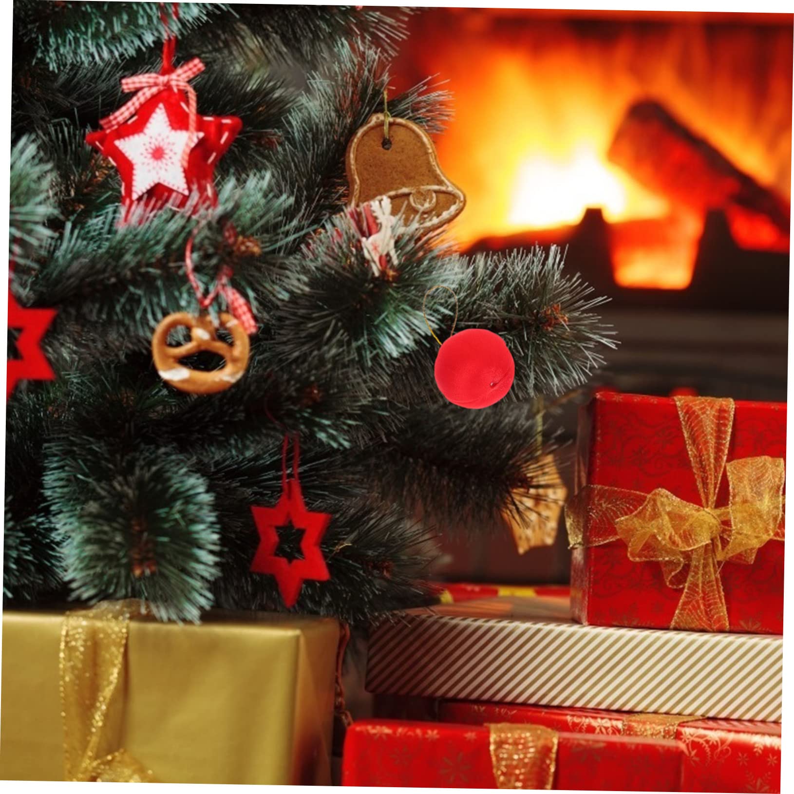 ABOOFAN 7 Set Di Natale Palline Da Appendere All'albero Di Natale Albero Di Palline Di Filato Pendenti Natalizi Ciondolo Natalizio Appese Delicate Schiuma 60 Pezzi * 7
