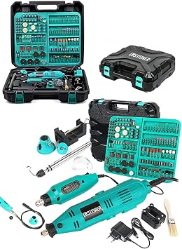 Steiner Alman 460 Watt 352 Parça 60.000 Rpm 6 Kademe Devir Ayarlı Hobi Gravür Seti Mini Taşlama Makinesi