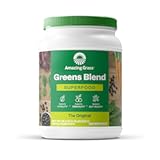 Amazing Grass Greens Blend Superfood: Super Greens Powder with Spirulina, Alfalfa, Beet Root Powder, Digestive Enzymes, Prebiotics & Probiotics, Original, 100 Servings (Packaging May Vary)