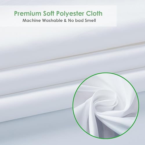 Miniatura 2 de Forro de cortina de ducha extra ancho de 84 x 72 pulgadas, forro de cortina de ducha de tela para cortina de baño, calidad de hotel, repelente al