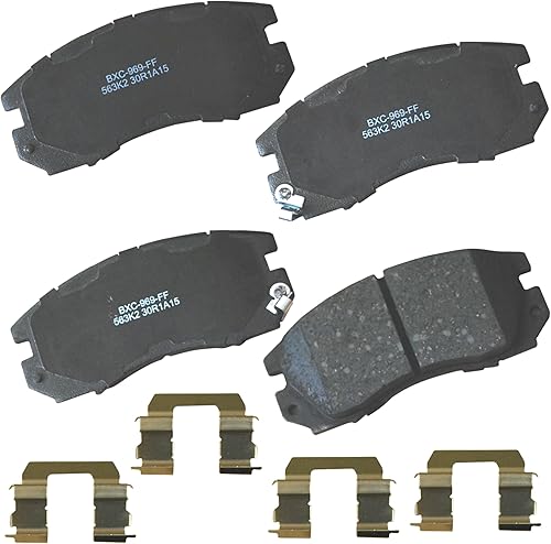 Miniatura 205 de Pastillas de freno delanteras cerámicas Bendix Premium SBC11 para modelos seleccionados Dodge Dart, Ford Fairlane, Falcon, Sedan Delivery, Mustang