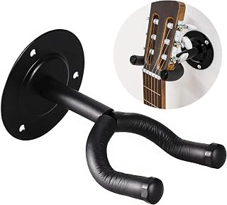 CLAPONE CLP-CWSG Guitar Wall Mount Secure Stylish Black Metal Hanger Fittings Accessories Instrument Display Guitar Hanger... Price In India