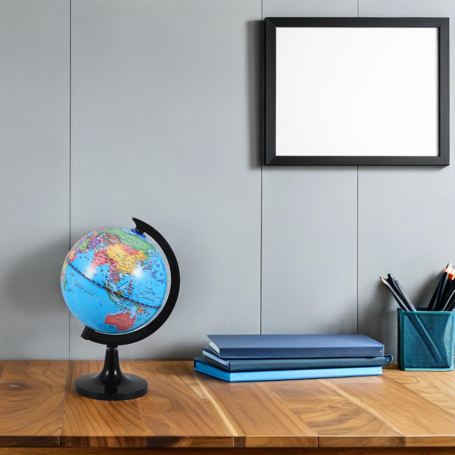 Sewroro Globo Terráqueo Montessori Aula Globo Giratorio Aprendizaje Infantil Decoración Accesorios de Oficina
