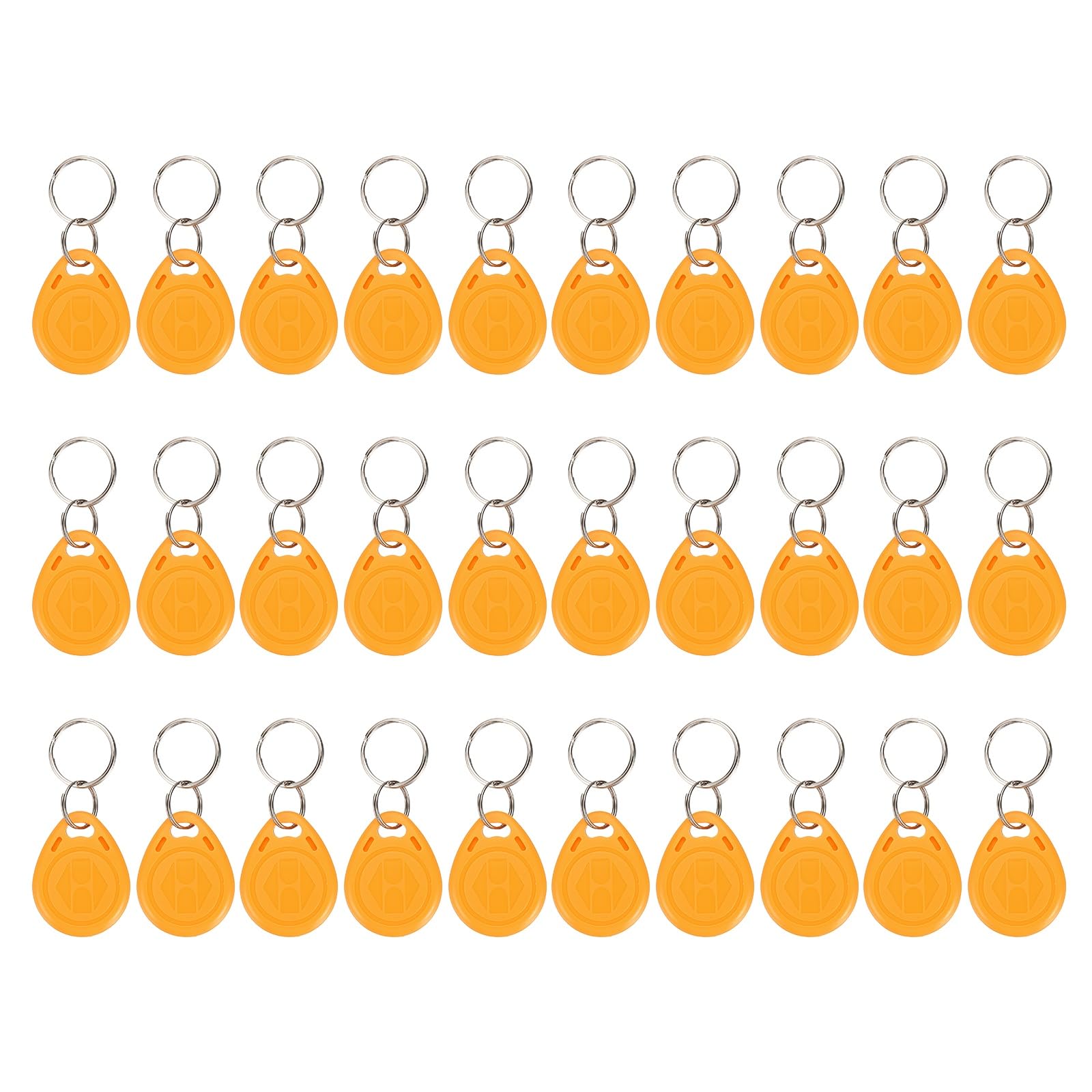PATIKIL 125kHz T5577 RFID Key Fob Tag, (Orange) (30pcs), Writable Rewritable Smart Key Fobs Tags Blank Clone IC Card Key Classic 1K, Suit for - Entry Access Control Systems โ image 1