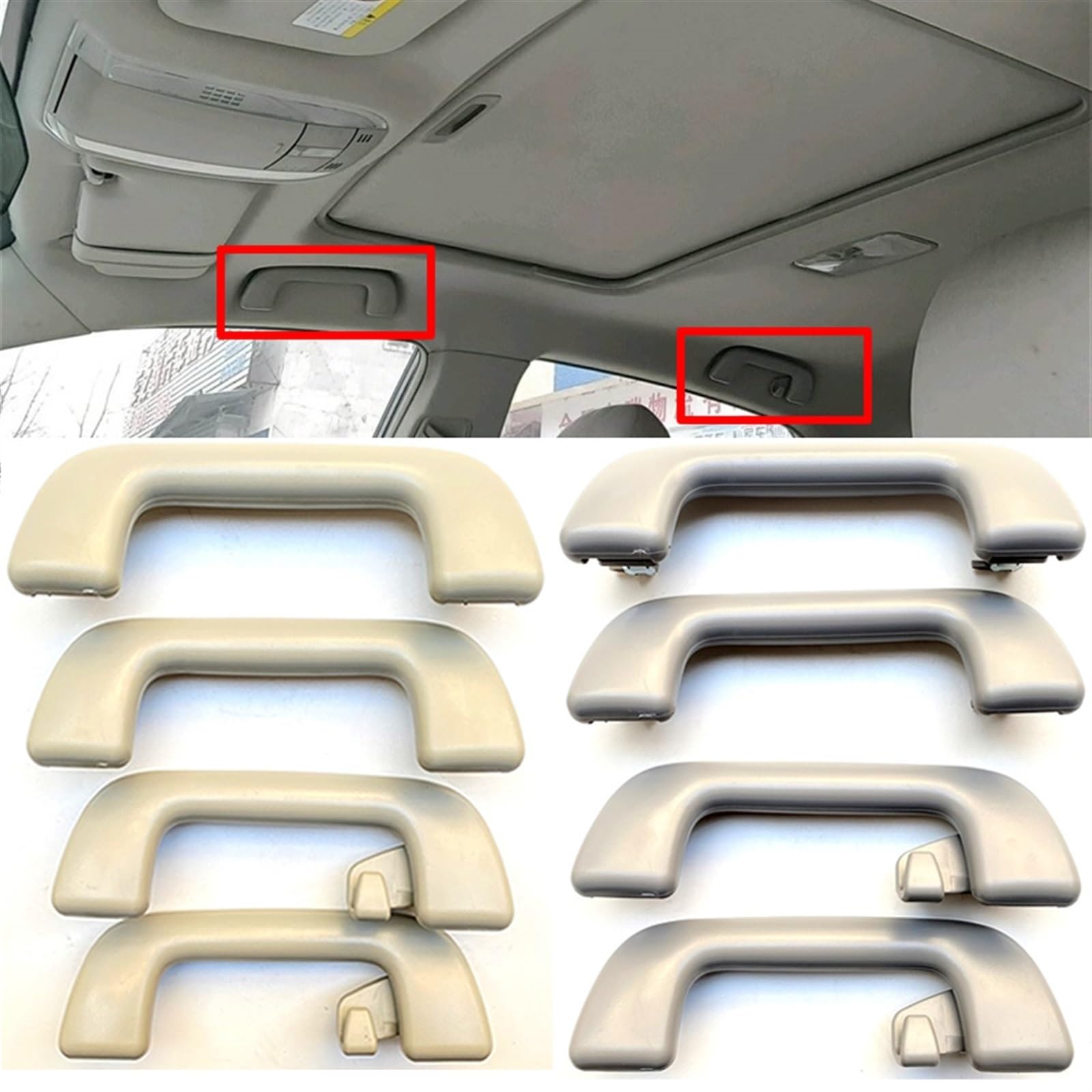 For, per Corolla 2008-2013 per Yaris Vios 2008-2013 EZ 11-16 | per RAV4, Maniglia di sicurezza for tetto interno Soffitto Bracciolo Corrimano Tetto